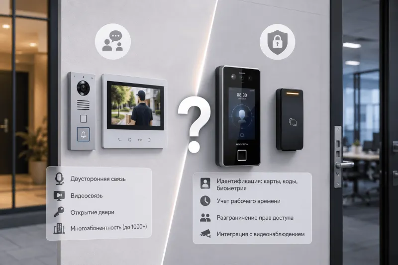 Домофония и СКУД: в чем разница и что выбрать?