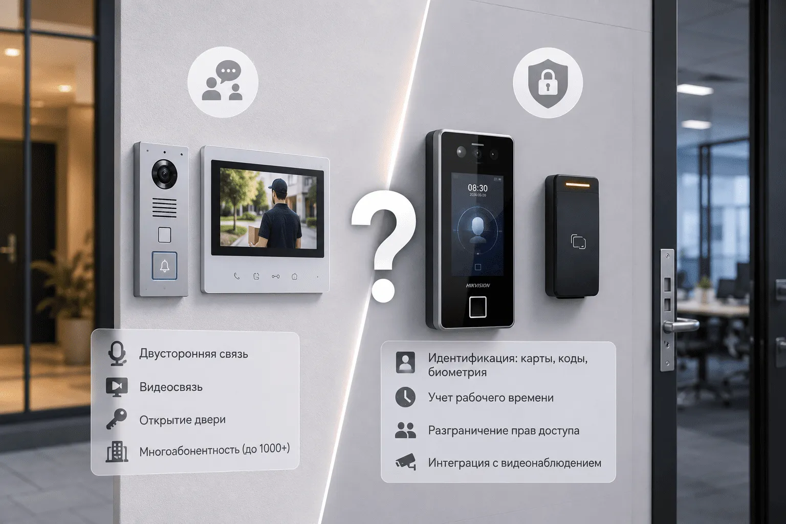 Домофония и СКУД: в чем разница и что выбрать? Домофония и СКУД: в чем разница и что выбрать?