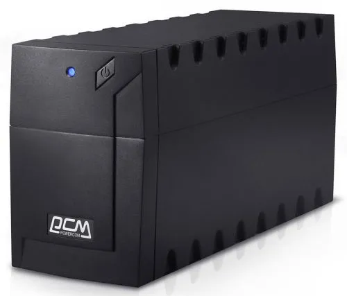ИБП Powercom RPT-800A EURO (800VA/480W LED (3 EURO) 12V/7.2Ah*1)