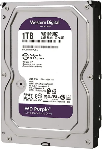 Жесткий диск WD WD10PURZ-85U8XY0 для видеонаблюдения