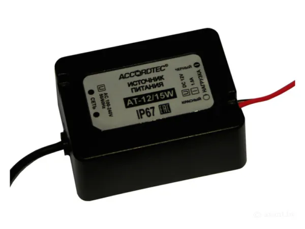 Источник стабилизированного питания AT12/15W во влагозащ. корпусе IP67