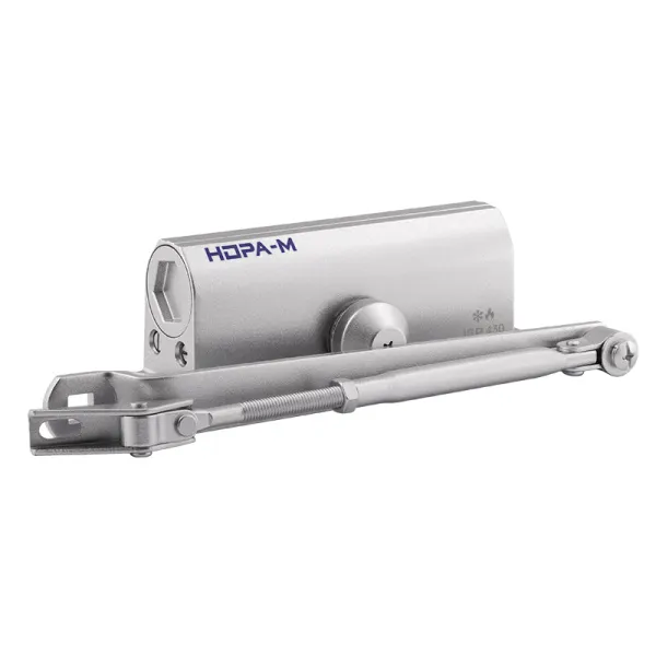 Доводчик НОРА-М 430 ISPARUS (от 50 до 120кг) (серебро) морозостойкий