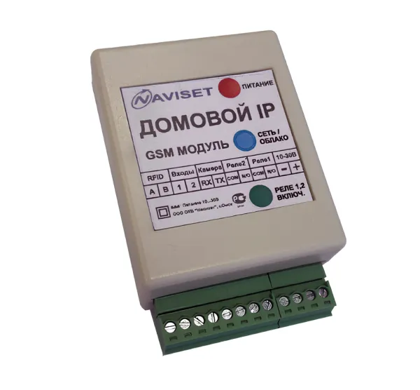 Модуль GSM для ворот "Домовой IP" DIN 2G  (15000 номеров)