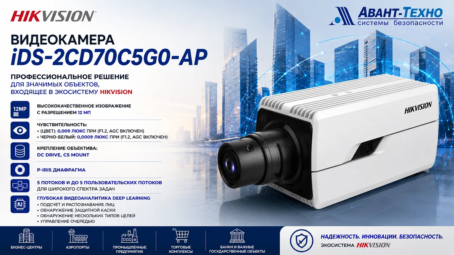Видеокамера iDS-2CD70C5G0-AP