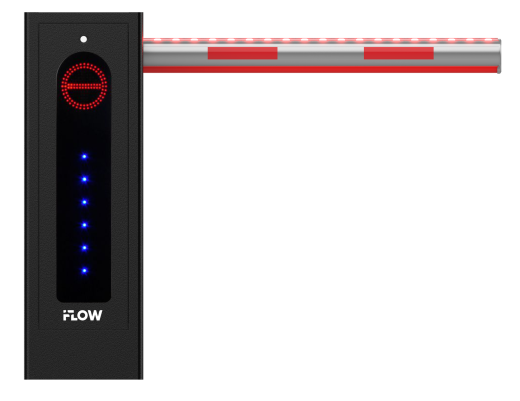 Шлагбаум iFLOW (4м) с индикацией на корпусе и стреле F-EB-VB0-R/A/B4